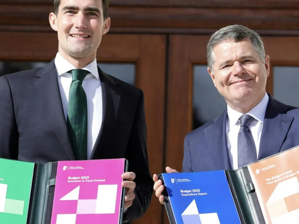 Budget 2025. Ministers Jack Chambers and Pascal Donohoe