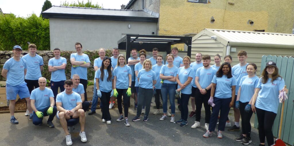 Some of the DHKN staff who restored a garden for Cope Galway